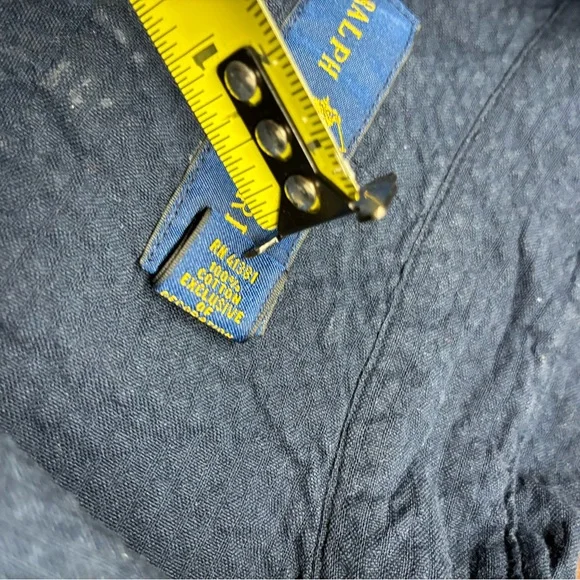 Ralph Lauren Dark Blue Casual Button Down Shirt - Picture 3 of 5